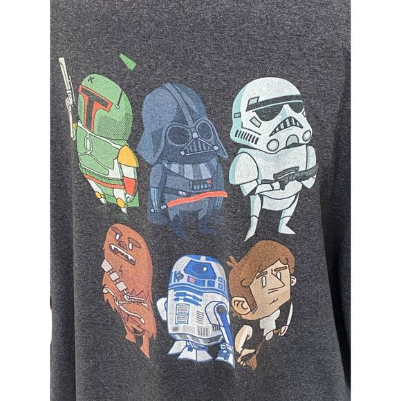 5XL Star Wars Jedi Storm Wars Skywalker Graphic T-Shirt Fruit of the Loom - Picture 2 of 7